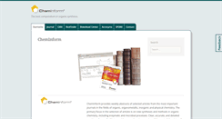 Desktop Screenshot of cheminform.com