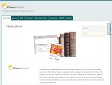 Tablet Screenshot of cheminform.com